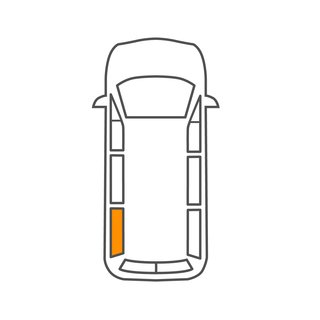CITROEN C 8 LINKE HINTERE KURBELSCHEIBE, BJ 02- GRÜN-SOLAR