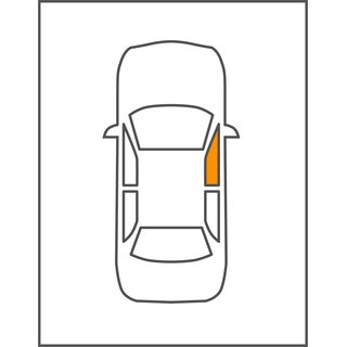 OPEL ADAM RECHTE VORDERE KURBELSCHEIBE, BJ 12- GRÜN-SOLAR